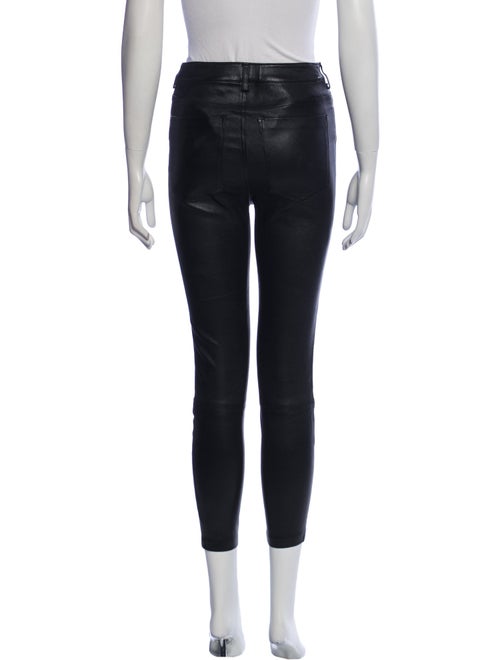 Alice + Olivia Lambskin Skinny Leg Pants