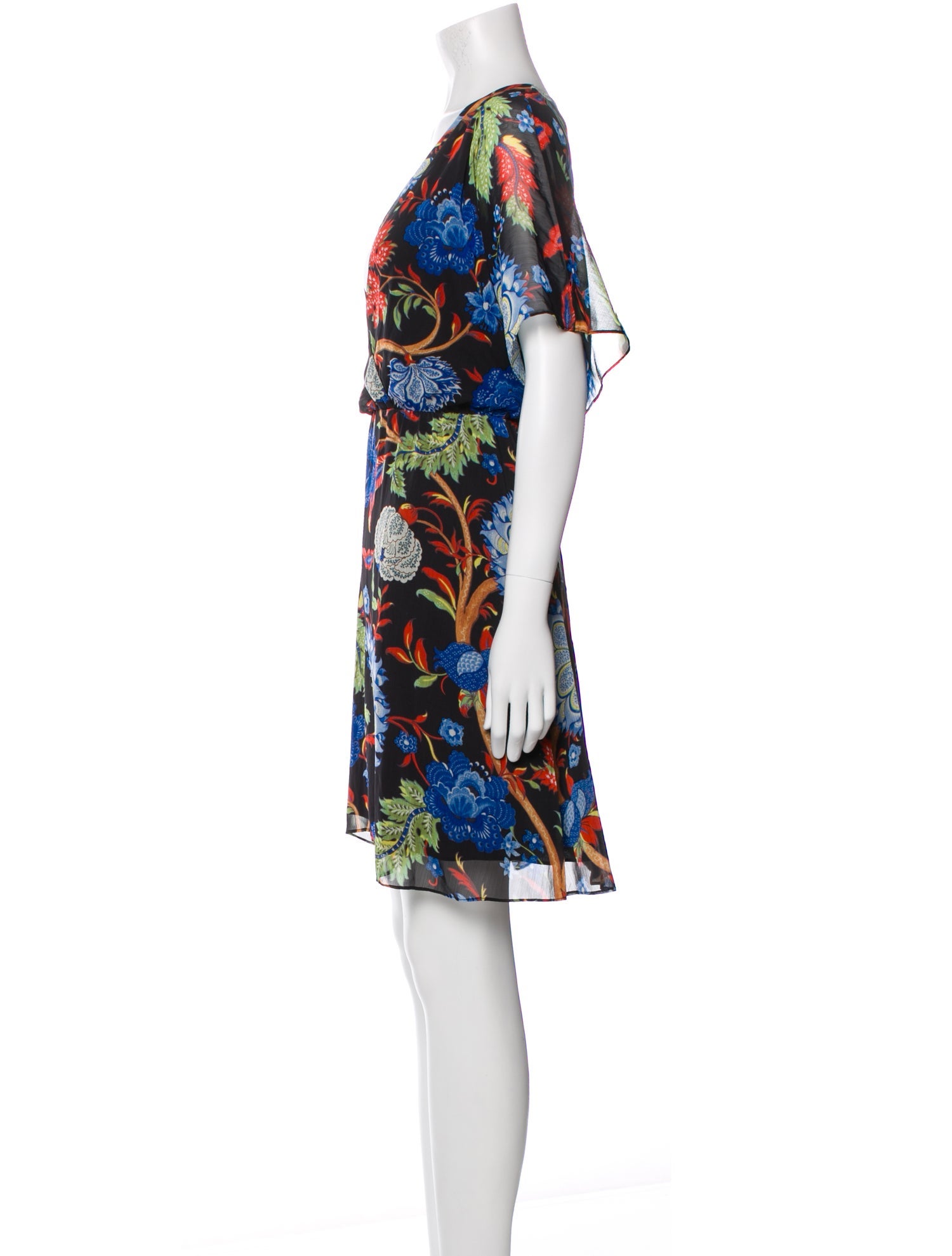 Alice + Olivia Floral Print Mini Dress w/ Tags