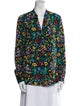 Alice + Olivia Silk Floral Print Blouse