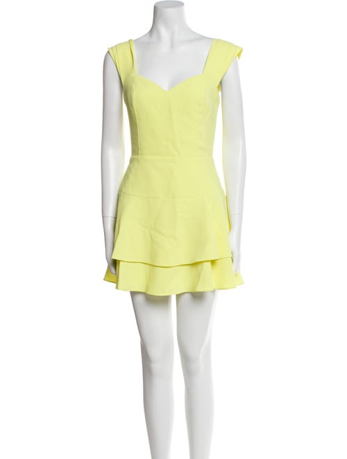 Alice + Olivia V-Neck Mini Dress