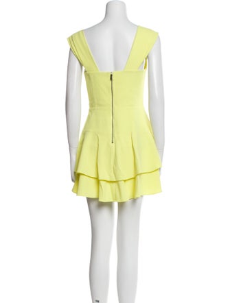 Alice + Olivia V-Neck Mini Dress