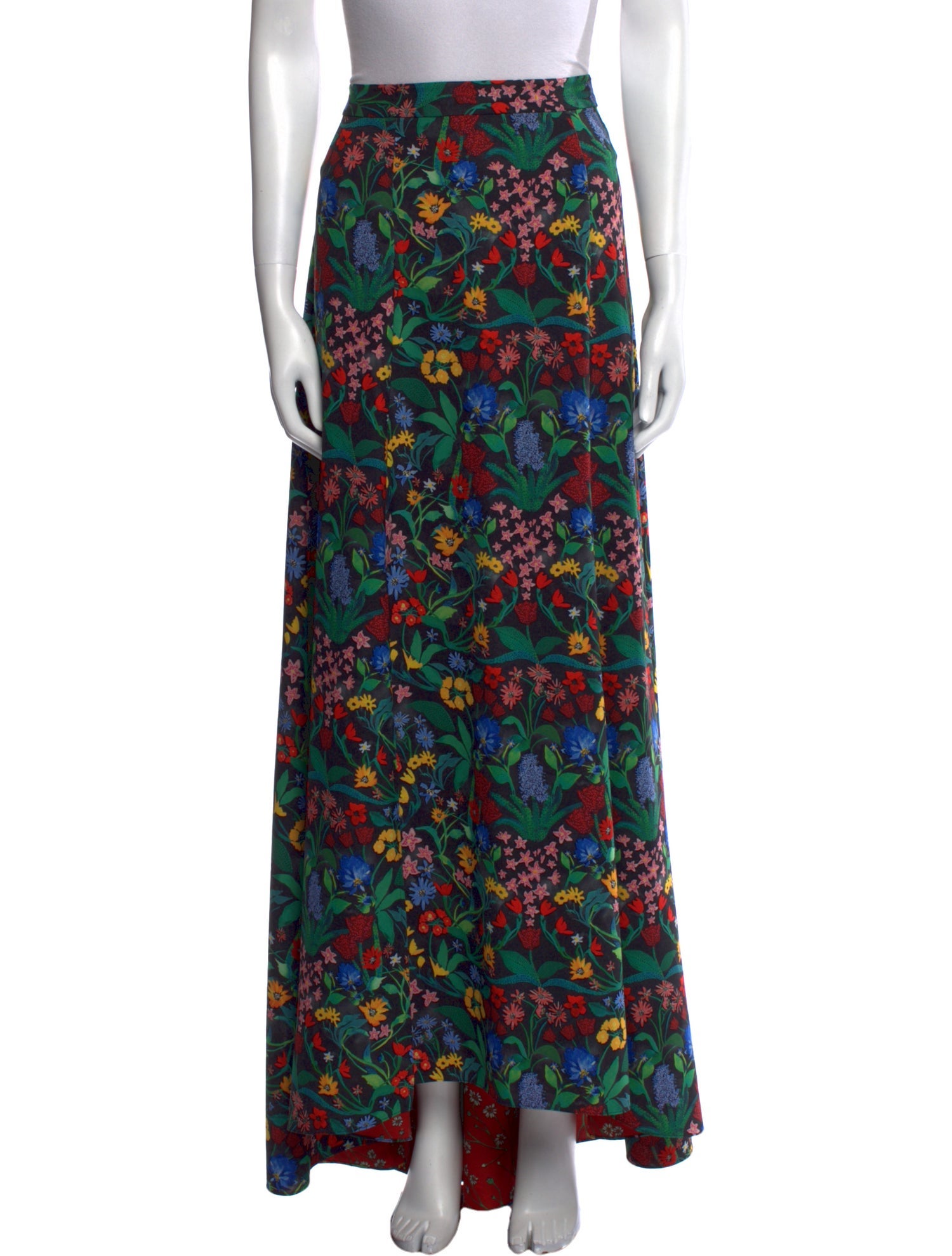 Alice + Olivia Floral Print Long Skirt