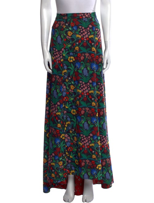 Alice + Olivia Floral Print Long Skirt