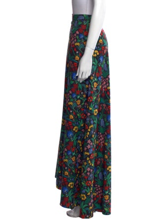 Alice + Olivia Floral Print Long Skirt