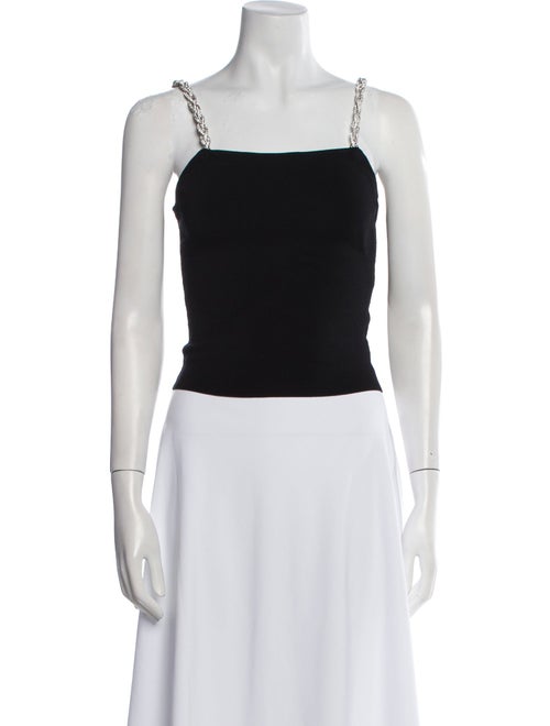 Alice + Olivia Square Neckline Sleeveless Crop Top
