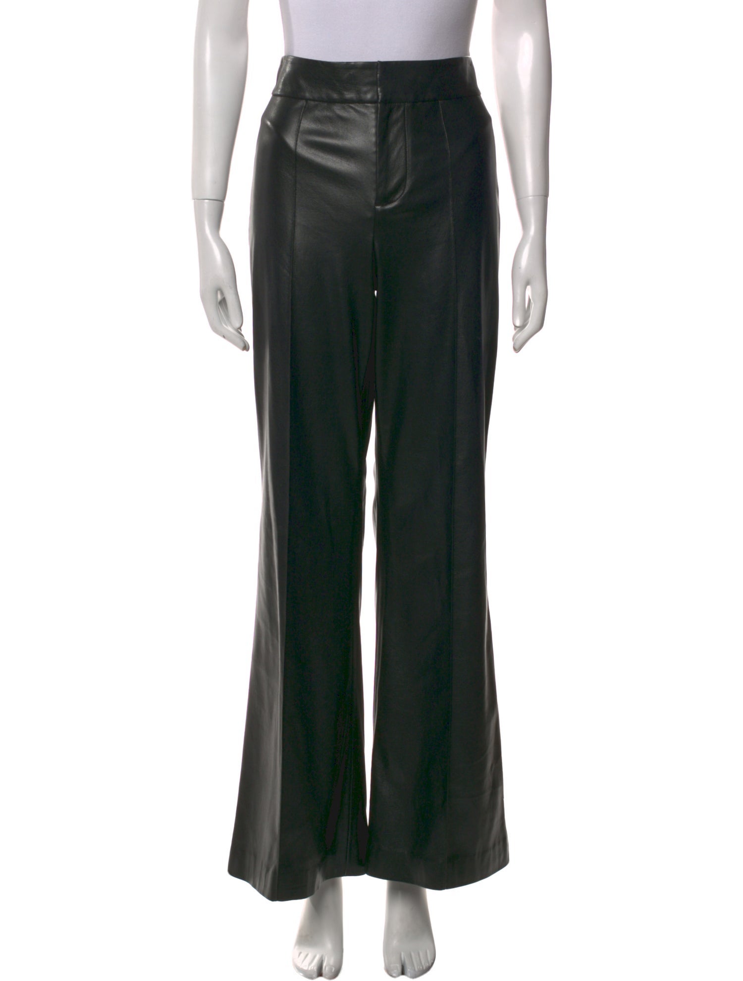 Alice + Olivia Leather Wide Leg Pants