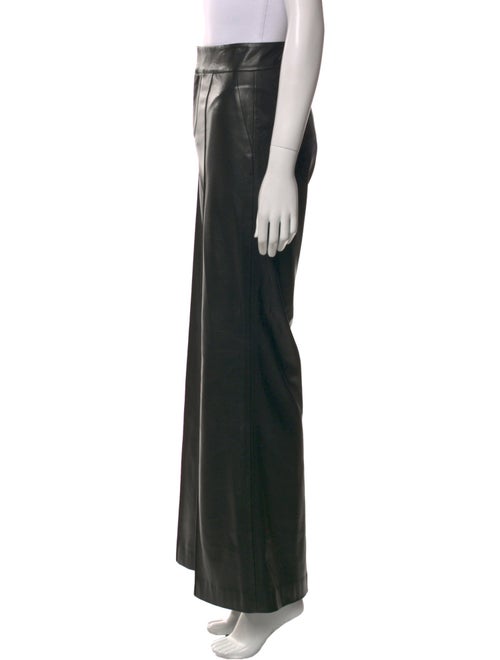 Alice + Olivia Leather Wide Leg Pants