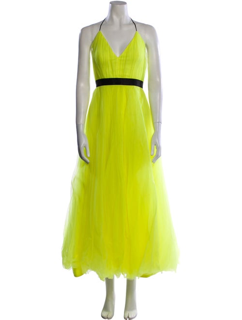 Alice + Olivia Halterneck Long Dress