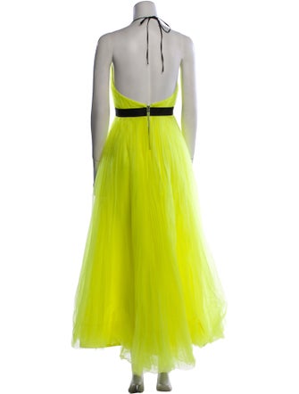 Alice + Olivia Halterneck Long Dress