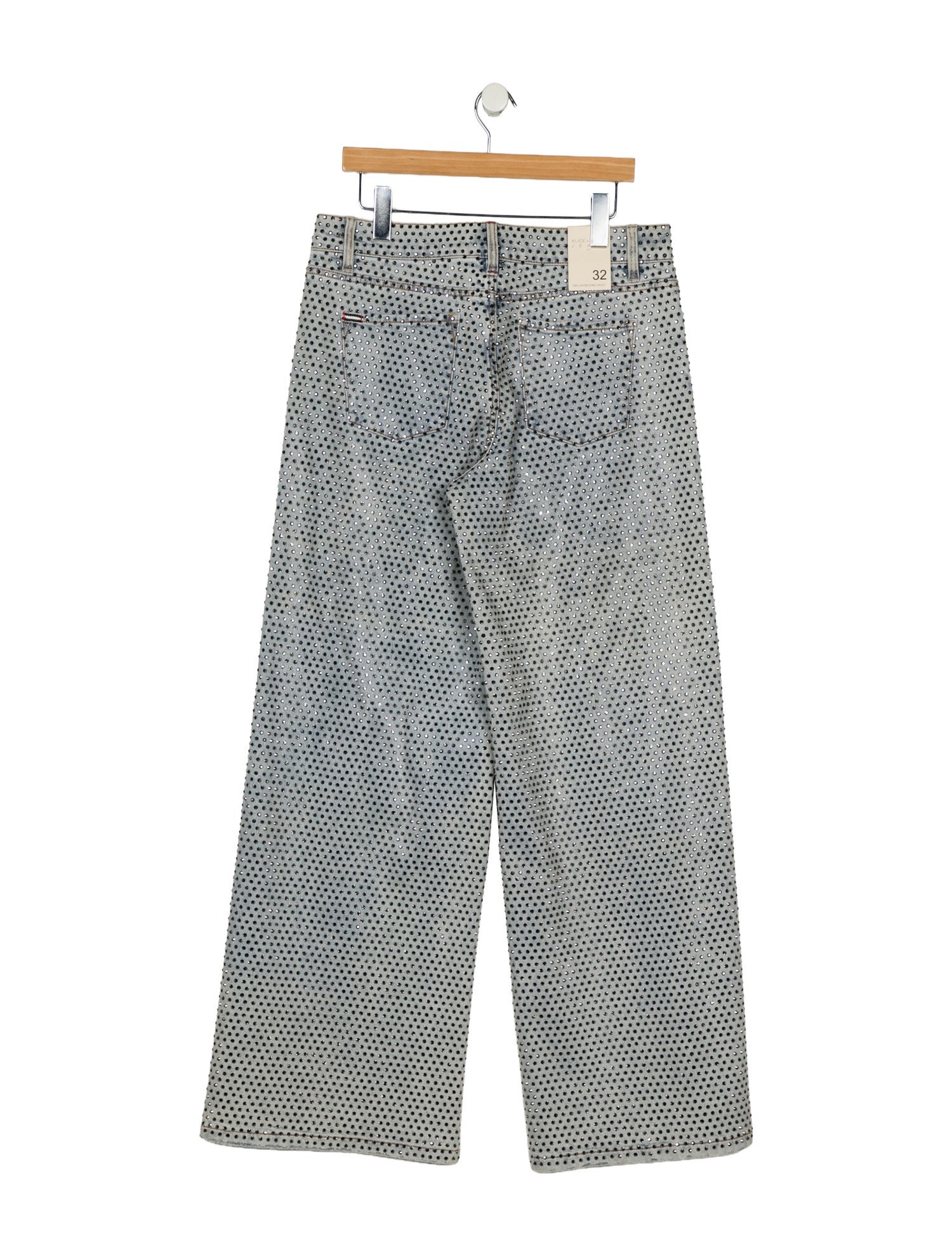 Alice + Olivia Mid-Rise Wide Leg Jeans w/ Tags