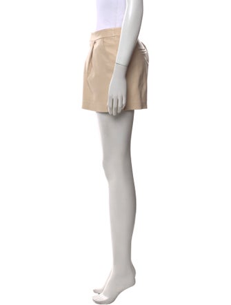 Alice + Olivia Lamb Leather Mini Shorts