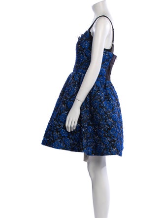 Alice + Olivia Square Neckline Mini Dress