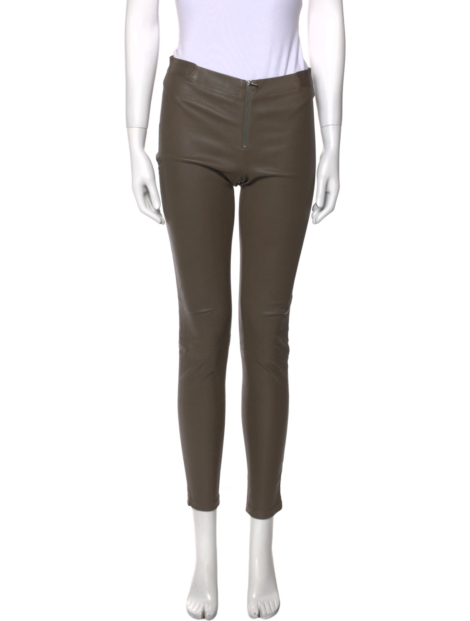 Alice + Olivia Lamb Leather Skinny Leg Pants