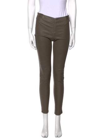Alice + Olivia Lamb Leather Skinny Leg Pants