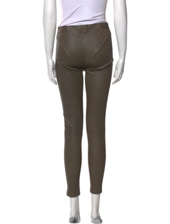 Alice + Olivia Lamb Leather Skinny Leg Pants