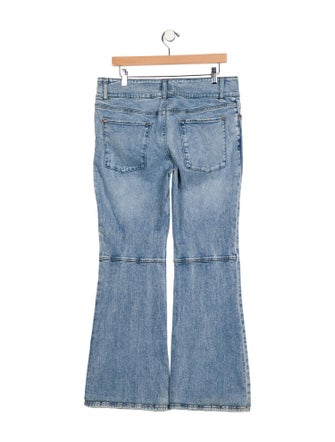 Alice + Olivia Mid-Rise Wide Leg Jeans