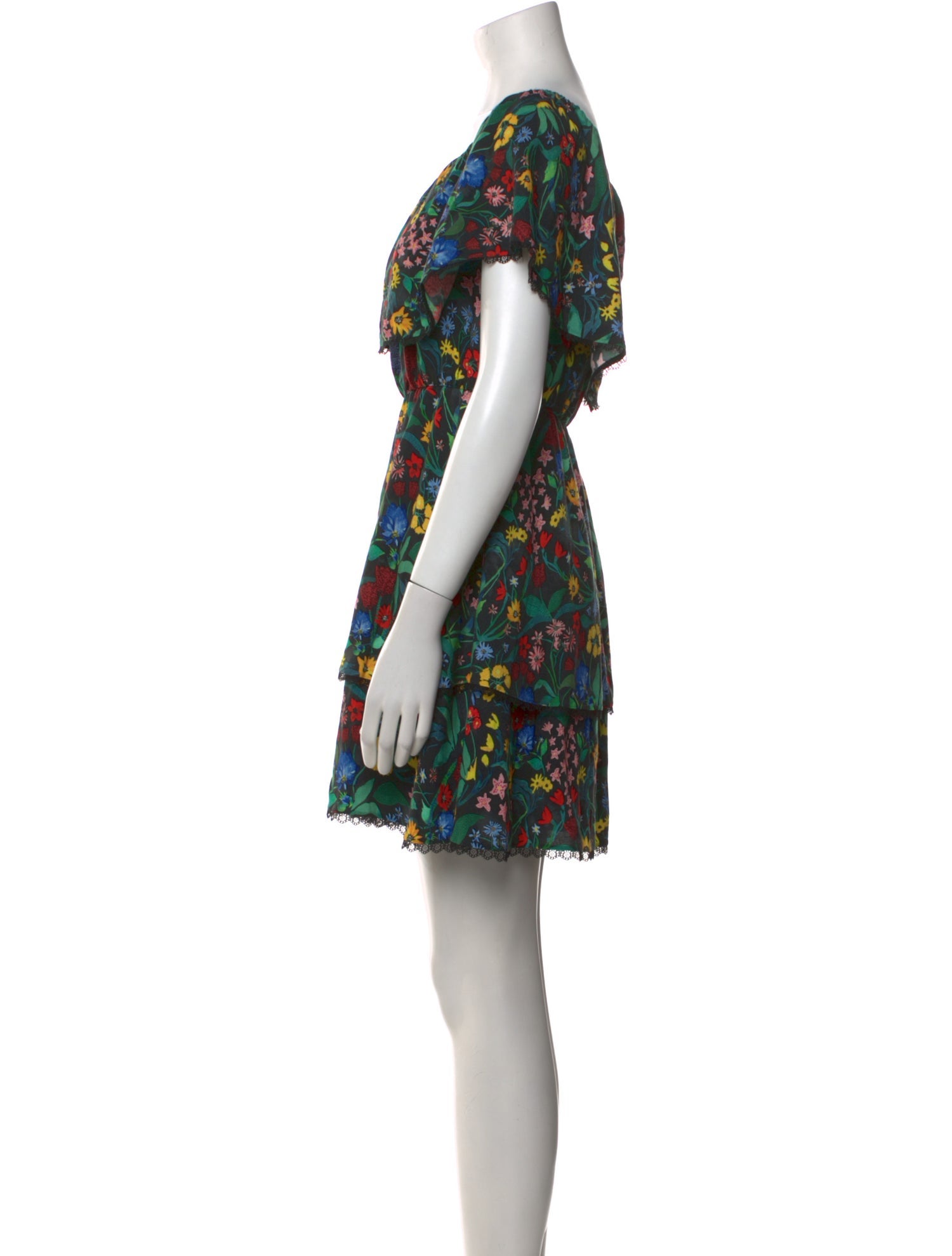 Alice + Olivia Floral Print Mini Dress