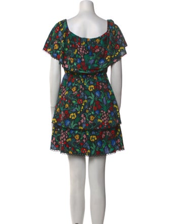 Alice + Olivia Floral Print Mini Dress