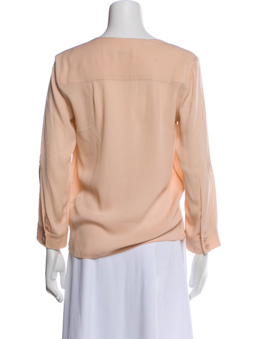 Alice + Olivia Silk V-Neck Blouse