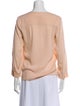 Alice + Olivia Silk V-Neck Blouse