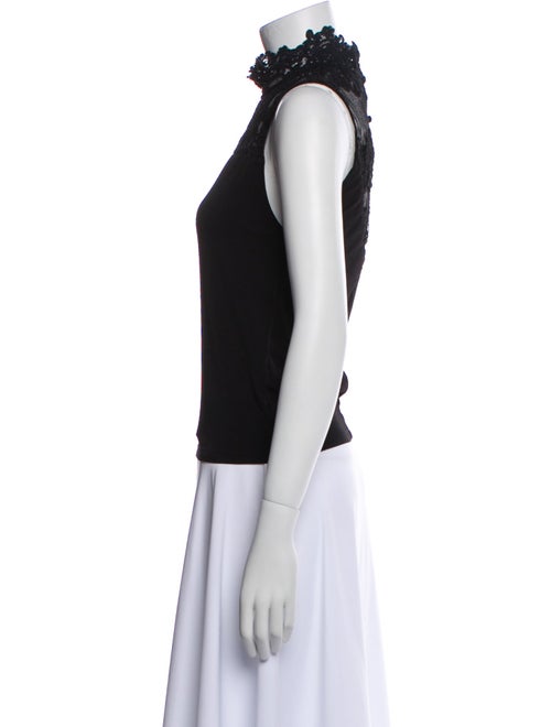 Alice + Olivia Mock Neck Sleeveless Top
