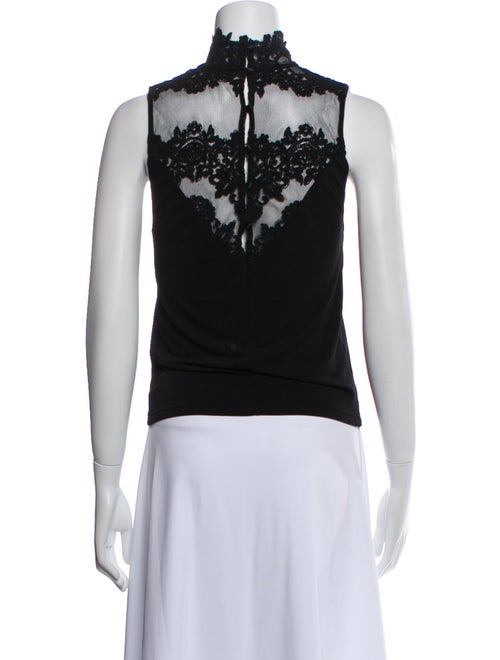 Alice + Olivia Mock Neck Sleeveless Top