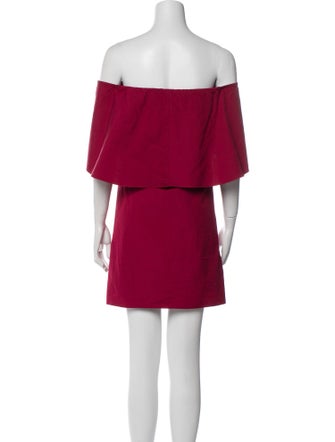 Alice + Olivia Off-The-Shoulder Mini Dress