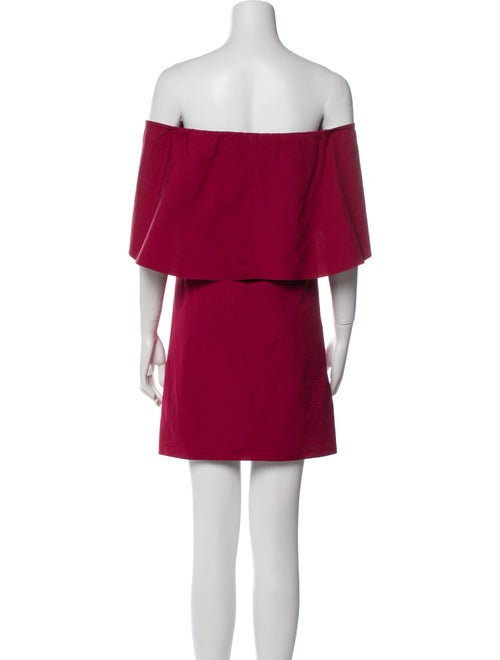 Alice + Olivia Off-The-Shoulder Mini Dress