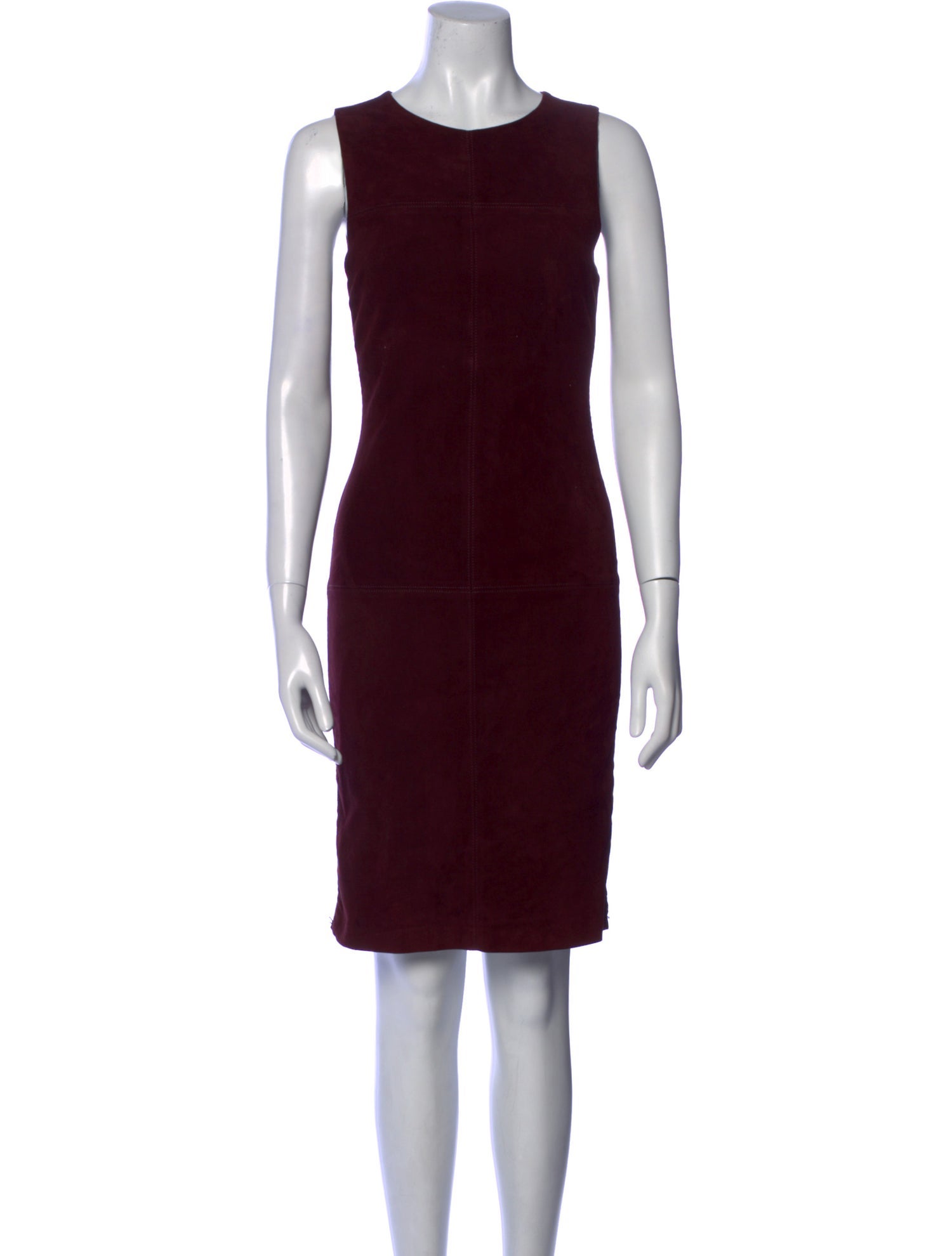 Alice + Olivia Lamb Leather Knee-Length Dress w/ Tags
