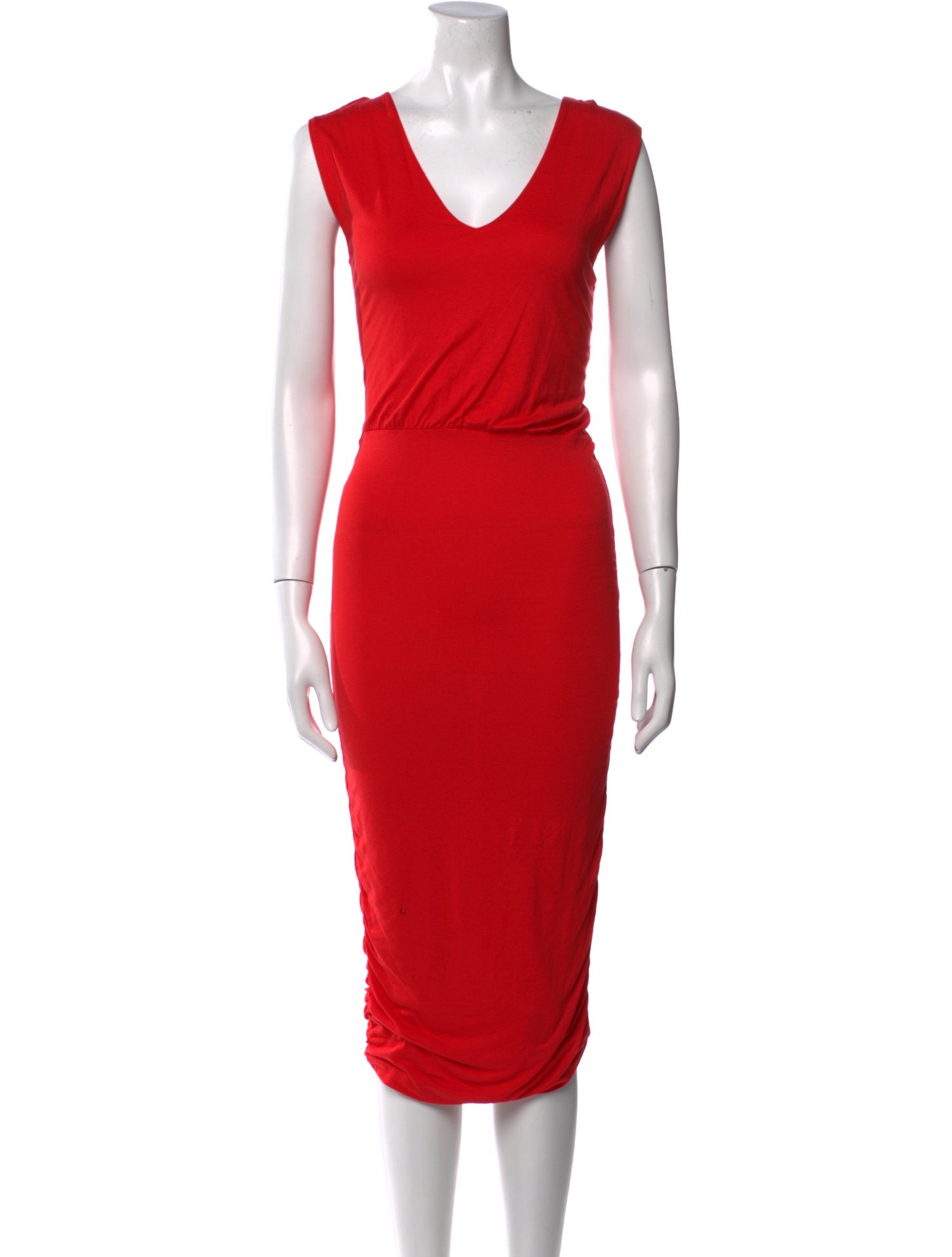 Alice + Olivia V-Neck Midi Length Dress