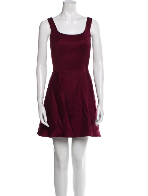 Alice + Olivia Scoop Neck Mini Dress