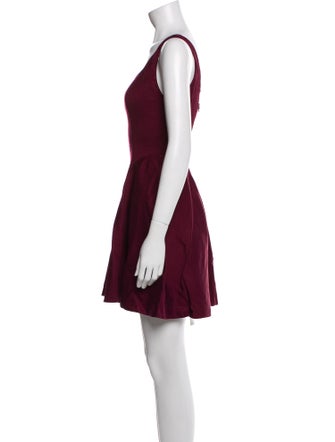 Alice + Olivia Scoop Neck Mini Dress