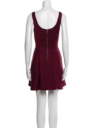 Alice + Olivia Scoop Neck Mini Dress