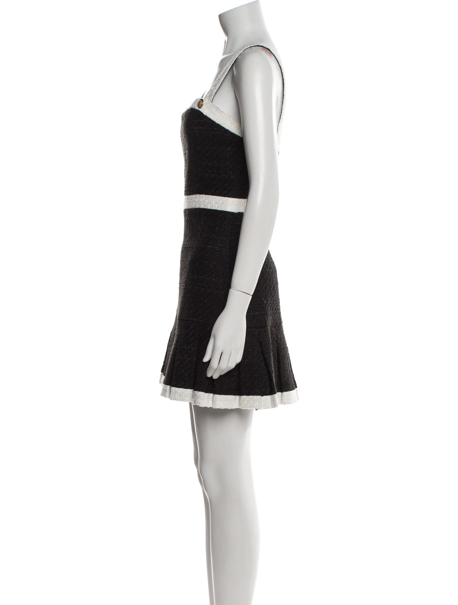 Alice + Olivia Square Neckline Mini Dress