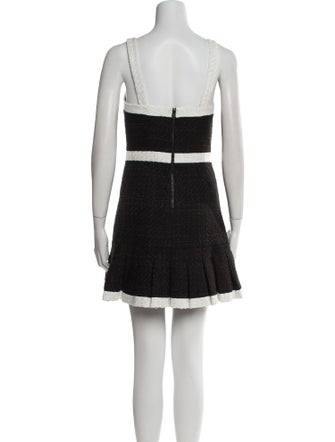 Alice + Olivia Square Neckline Mini Dress