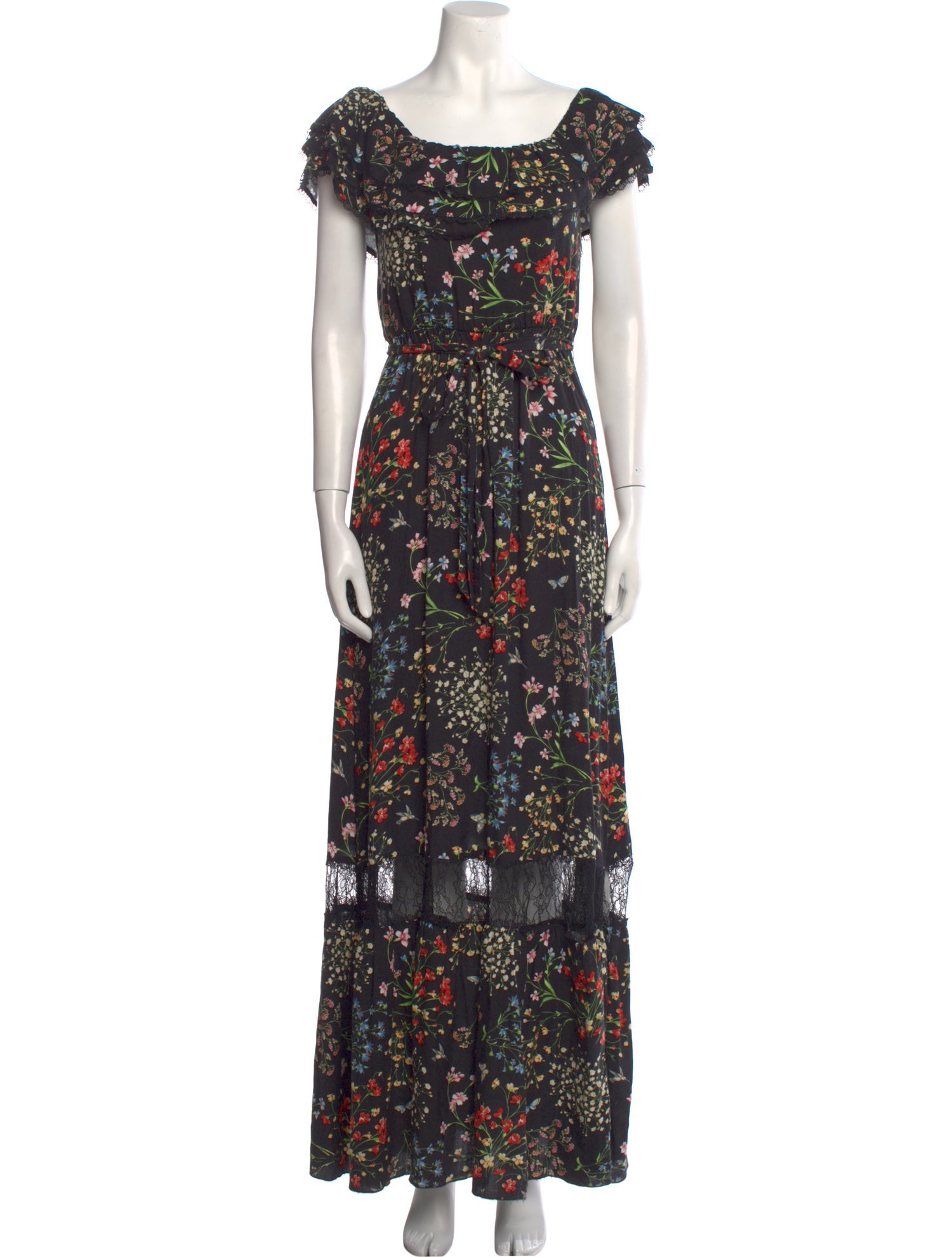 Alice + Olivia Floral Print Long Dress