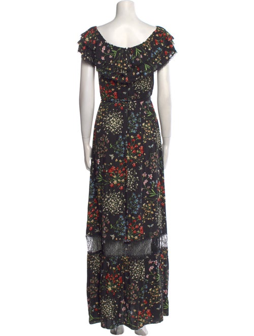 Alice + Olivia Floral Print Long Dress