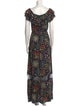 Alice + Olivia Floral Print Long Dress