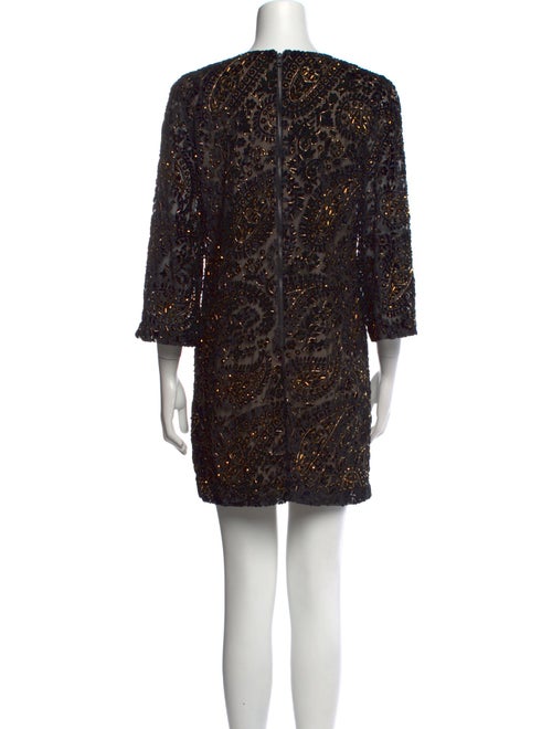 Alice + Olivia V-Neck Mini Dress