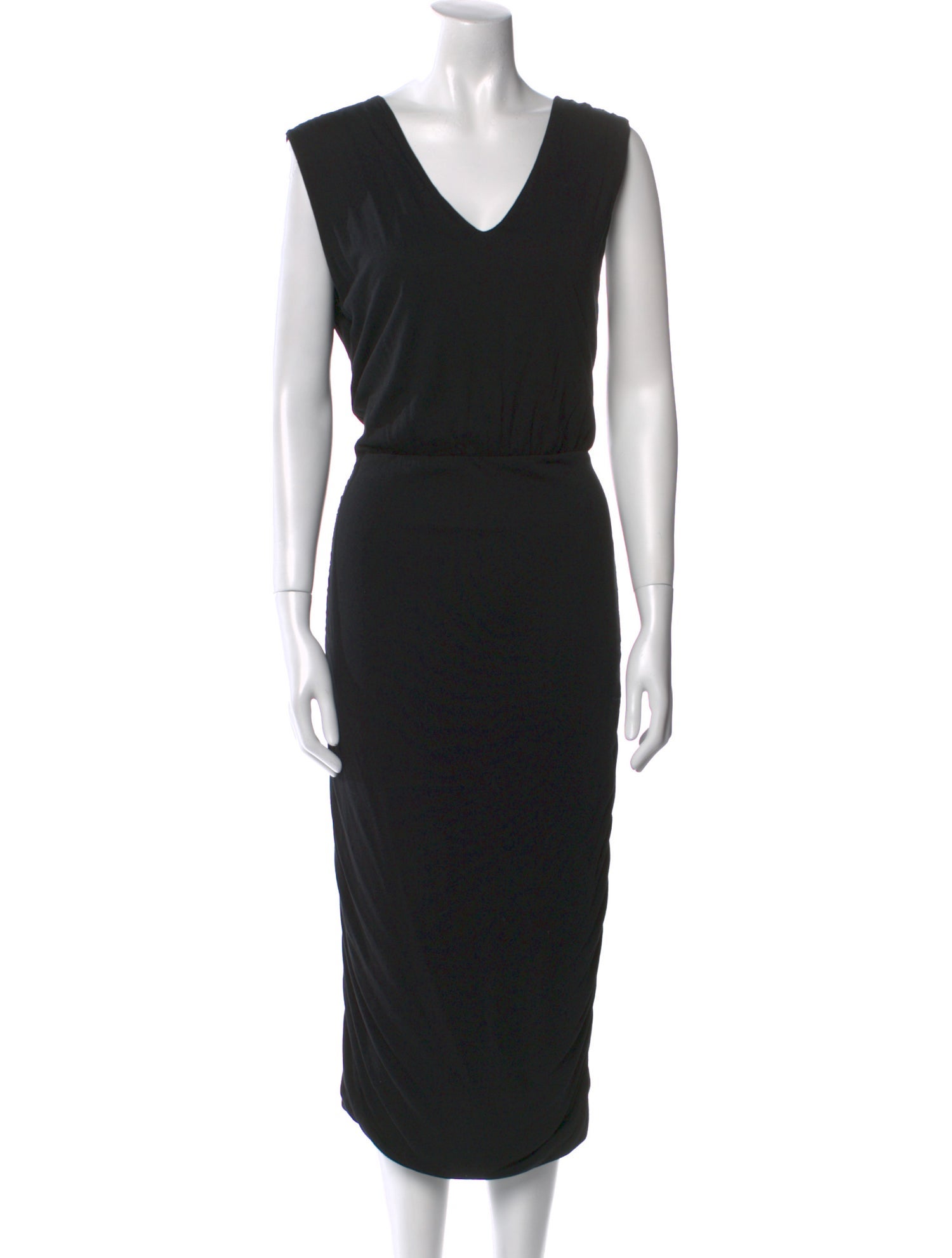 Alice + Olivia V-Neck Midi Length Dress