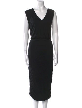 Alice + Olivia V-Neck Midi Length Dress