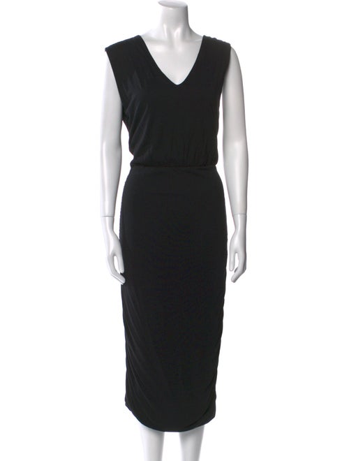 Alice + Olivia V-Neck Midi Length Dress