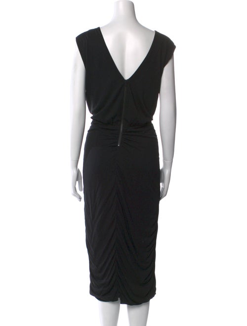 Alice + Olivia V-Neck Midi Length Dress