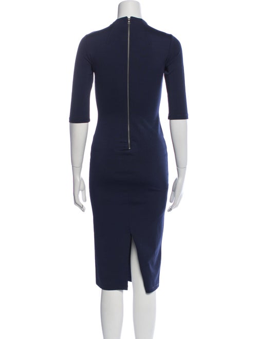 Alice + Olivia Mock Neck Midi Length Dress