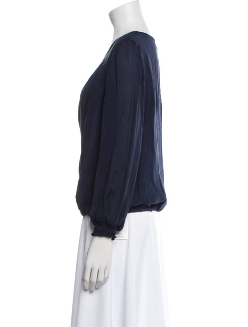 Alice + Olivia V-Neck Long Sleeve Blouse