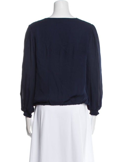 Alice + Olivia V-Neck Long Sleeve Blouse