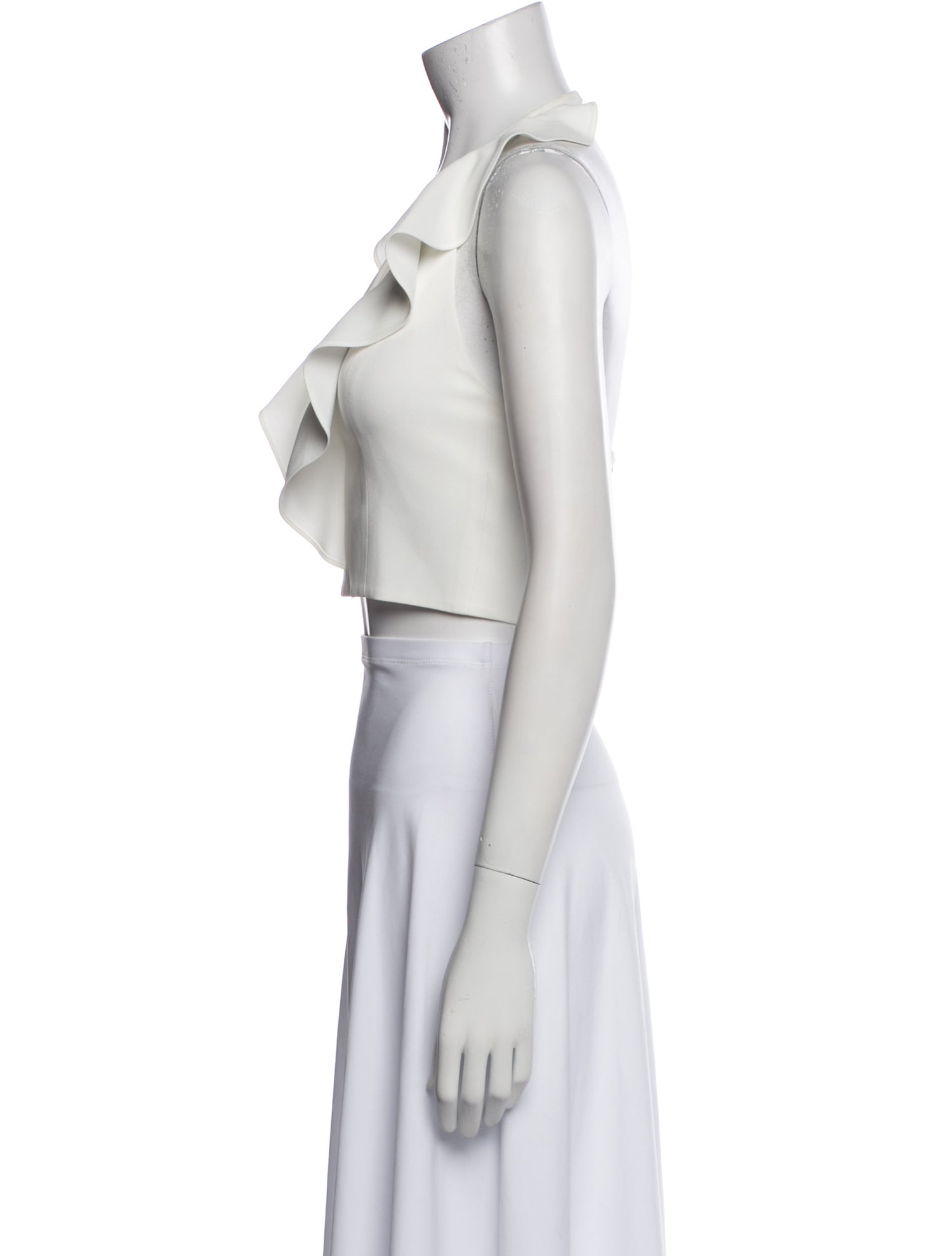 Alice + Olivia V-Neck Sleeveless Crop Top