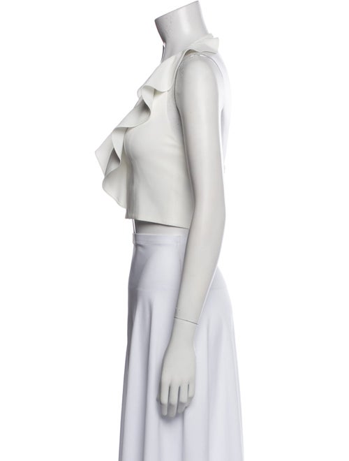 Alice + Olivia V-Neck Sleeveless Crop Top