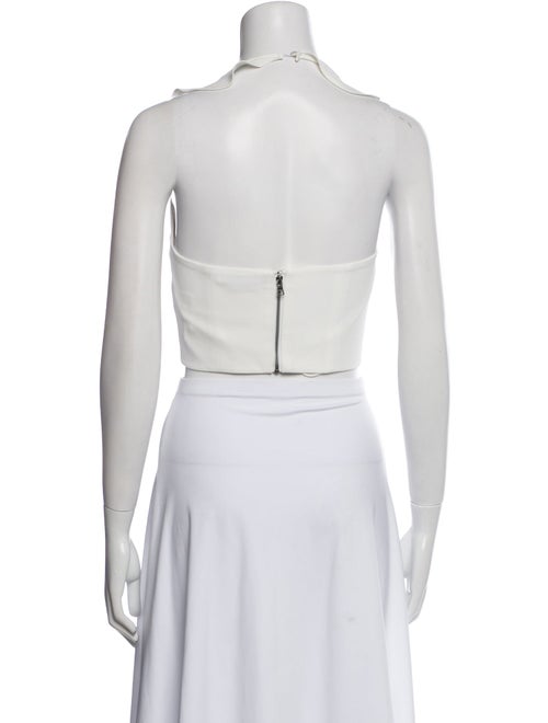 Alice + Olivia V-Neck Sleeveless Crop Top