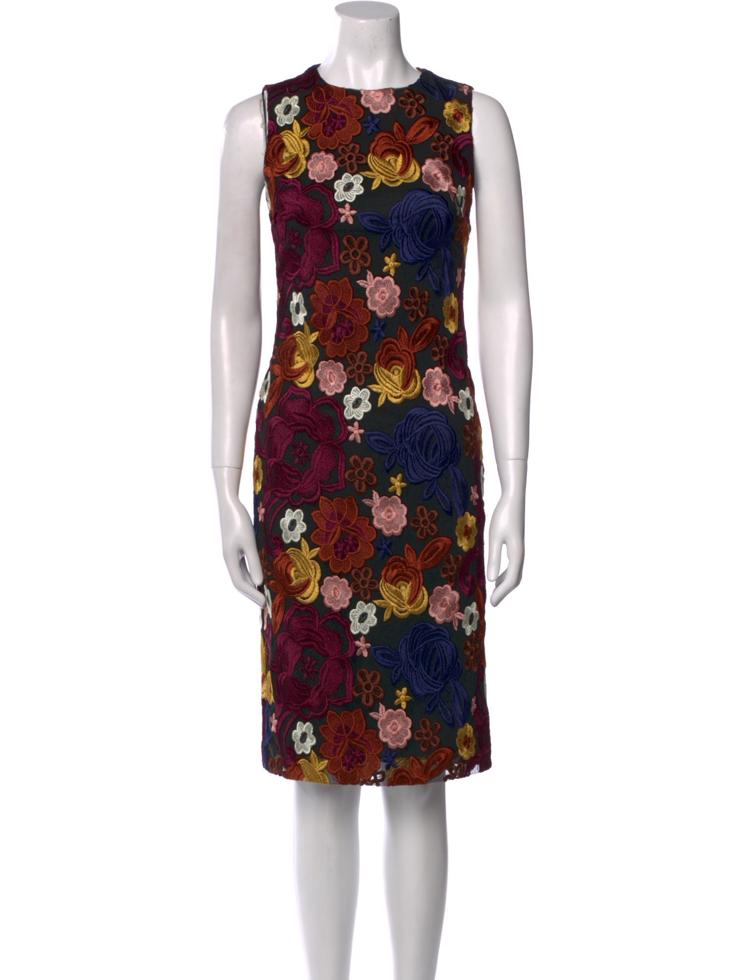 Alice + Olivia Floral Print Knee-Length Dress